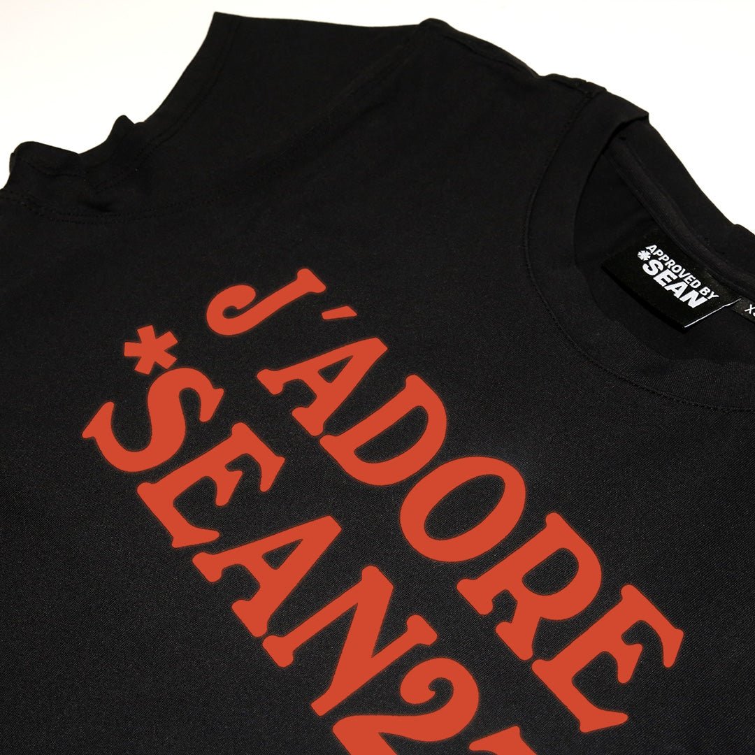 *J’ADORE BABY TEE [BLACK/RED]