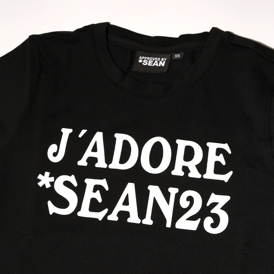 *J’ADORE BABY TEE [BLACK/WHITE]